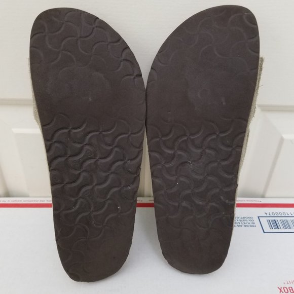 Birkenstock Arizona Suede Leather Sandals Taupe Size 40 Women 9-9.5 Mens 7 - 7.5 main image 6